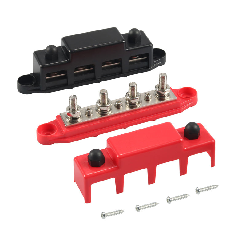 10 Pairs High current Busbar M8/M10 12V 150A/300A For Car, RV, yacht and solar power line renovation