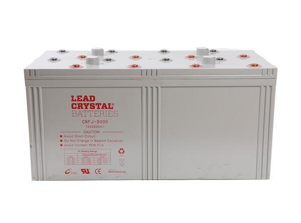 2V 3000AH Lead crystal solar Battery