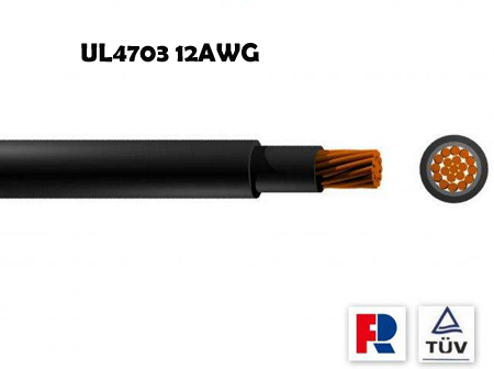 UL4703 12AWG solar cable TUV