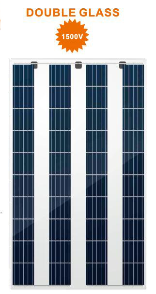 170W 175W Double glass 1500V poly Solar panel 5BB